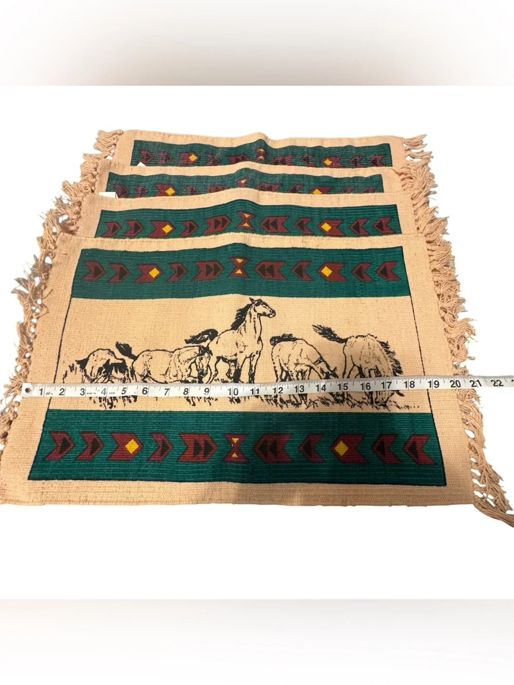 Southwestern Horse Print Placemats set of 4